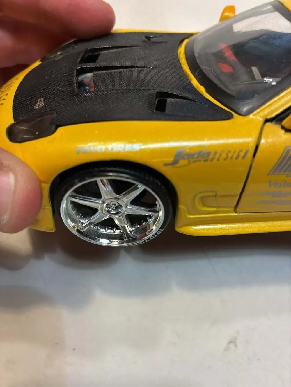 TM 1:64 JDM Yellow FD RX7 RE Amemiya Racing Sports Model Diecast Metal – store,